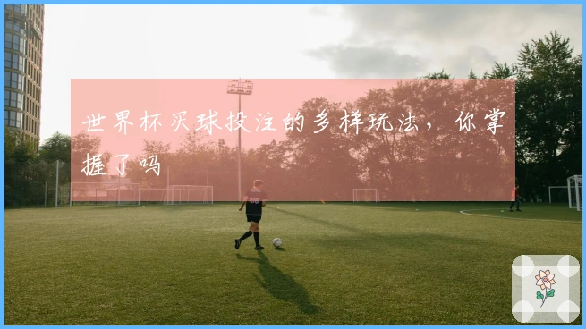 世界杯买球投注的多样玩法，你掌握了吗